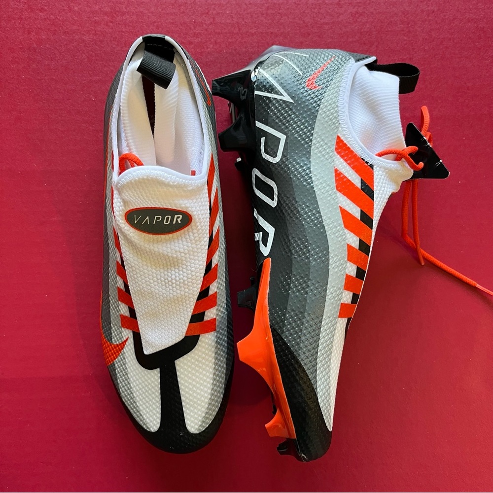 Nike Vapor Edge Pro 360 Football Cleat Sz 8.5 Black Team Orange DV0778-004 Men